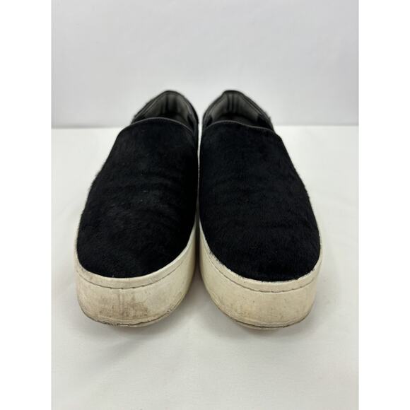 Vince Berlin Ponyhair Slip On Sneakers Black 8 38 Flatform Platform Fur - Picture 7 of 7